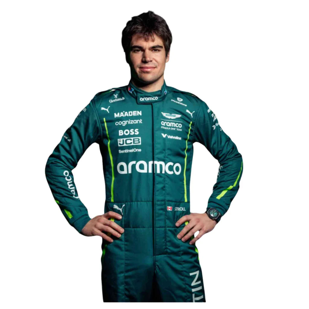 Discover the latest on Lance Stroll's Aston Martin racing suit for the 2025 Aramco Formula One Team. Get insights into design, performance, and more.
