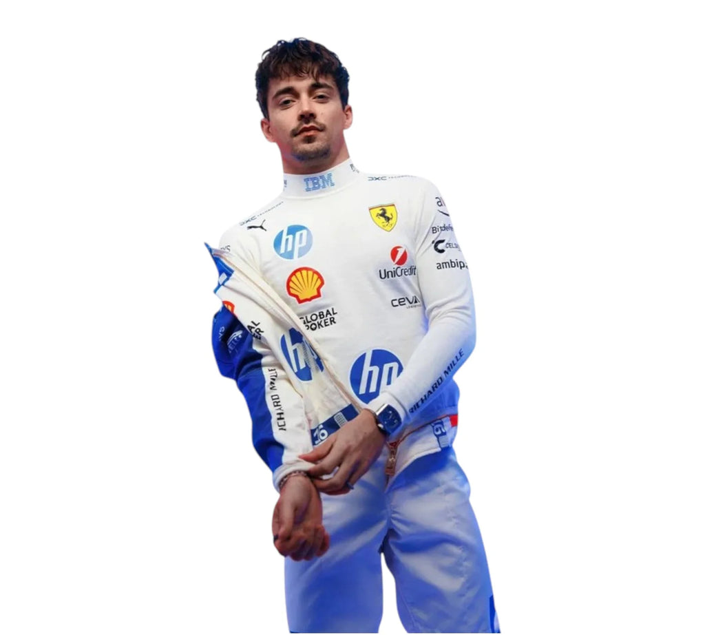 1. Discover the 2025 Charles Leclerc Miami GP replica suit! Perfect for F1 fans, this stylish suit captures the essence of racing. Get yours today!
